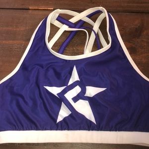 Rebel cheer sports bra